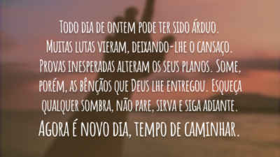 Agora é novo dia