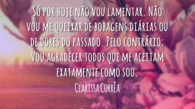Não vou lamentar