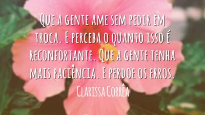 Amar sem pedir em troca