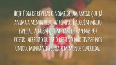 Hoje é dia de revelar o nome de um amigo que já&hellip;