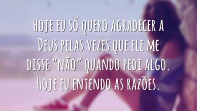 Entendo as razões