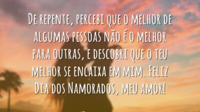 De repente, percebi que o melhor de algumas pessoas não é o&hellip;
