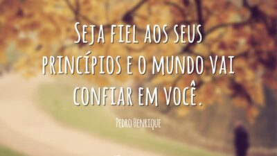 Fiel aos princípios