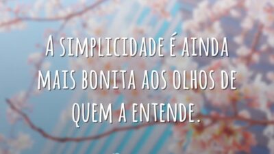 Beleza da simplicidade
