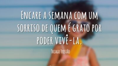 Encare a semana com um sorriso de quem é grato por poder&hellip;