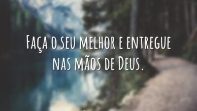Deixe nas mãos d’Ele