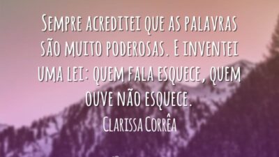 O poder das palavras