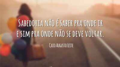 Sabedoria não é saber