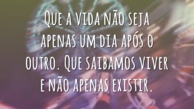 Que saibamos viver