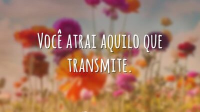 Você atrai aquilo que transmite.