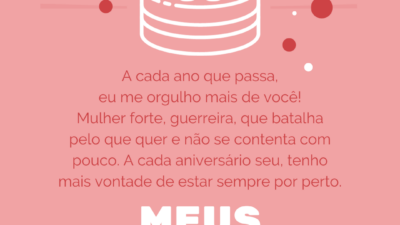 Sinto orgulho de ser sua amiga
