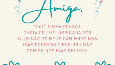 Você é uma pessoa cheia de luz