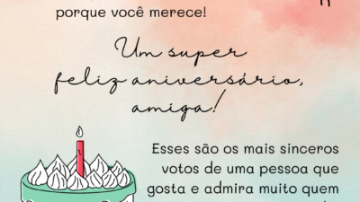 Um super feliz aniversário