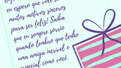 Amiga, você me faz sorrir