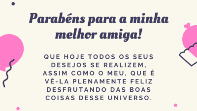 Para a minha melhor amiga