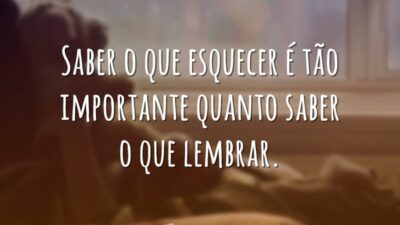 Saber esquecer