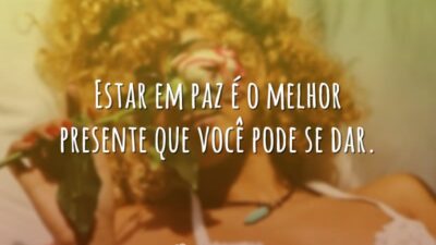 A paz é o melhor presente