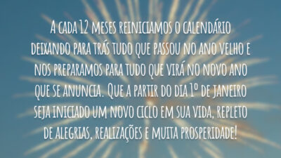 Um novo ciclo
