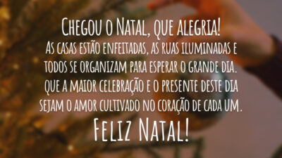 Natal chegou, que alegria!