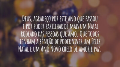 Bênção de fim de ano