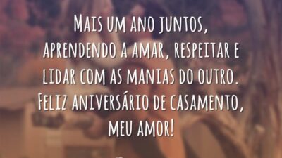 Mais um ano juntos, aprendendo a amar, respeitar e lidar com as&hellip;