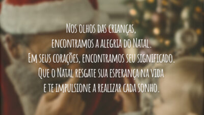 Nos olhos das crianças, encontramos a alegria do Natal. Em seus corações,&hellip;