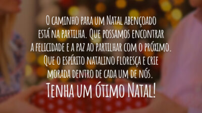 Que o espírito natalino floresça!