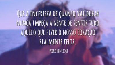 Não importa o quanto dure