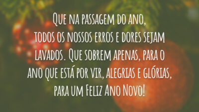 Que na passagem de ano