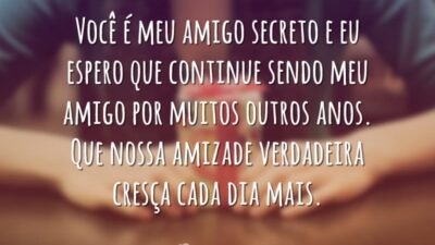 Você é meu amigo secreto e eu espero que continue sendo meu&hellip;