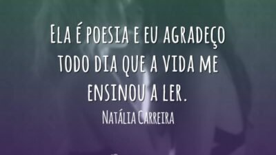 Ela é poesia e eu agradeço todo dia que a vida me&hellip;