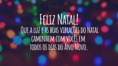 Feliz Natal! Que a luz e as boas vibrações do Natal caminhem&hellip;