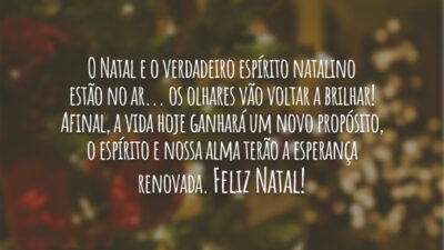 O Natal e o verdadeiro espírito natalino está no ar. Essa noite&hellip;