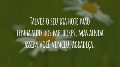 Talvez o seu dia hoje não tenha sido dos melhores, mas ainda&hellip;