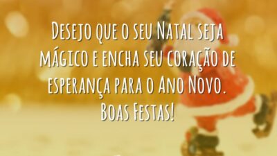 Desejo que o seu Natal seja mágico e encha seu coração de&hellip;