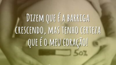 Dizem que é a barriga crescendo, mas tenho certeza que é o&hellip;