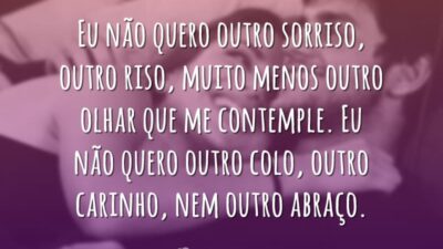 Eu não quero outro sorriso