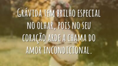 Grávida tem brilho especial no olhar, pois no seu coração arde a&hellip;