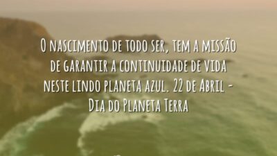 O nascimento de todo ser, tem a missão de garantir a continuidade&hellip;