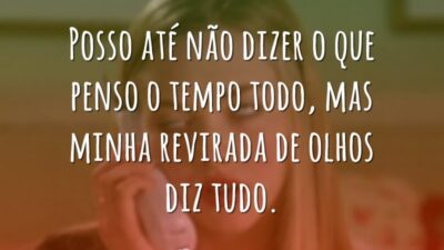 Posso até não dizer