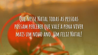Que nesse Natal todas as pessoas possam perceber que vale a pena&hellip;
