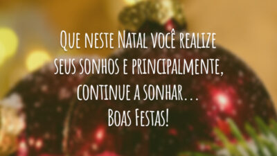 Que neste Natal você realize seus sonhos e principalmente, continue a sonhar...&hellip;