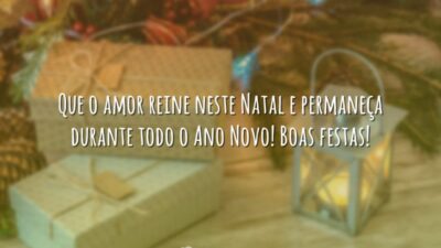 Que o amor reine neste Natal e permaneça durante todo o Ano&hellip;