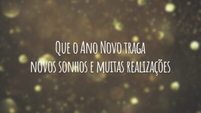 Que o Ano Novo traga novos sonhos e muitas realizações, que seja&hellip;