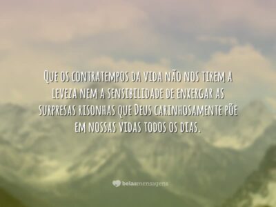 Os contratempos da vida