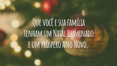 Que você e sua família tenham um Natal iluminado e um próspero&hellip;