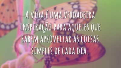 A vida é uma verdadeira inspiração para aqueles que sabem aproveitar as&hellip;