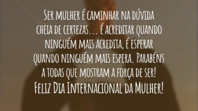 Àquela que acredita quando todos duvidam