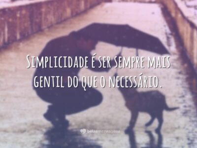 simplicidade necessrio gentil