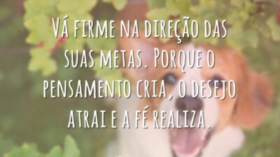 Vá firme na direção das suas metas. Porque o pensamento cria, o&hellip;